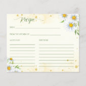 ワイルドデイジー花春夏レシピカード (正面)