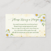 ワイルドデイジー花春夏レシピカード エンクロージャーカード (正面)