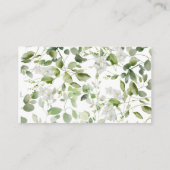 ワイルドデイジー開花ベビーシャワーおむつラッフル エンクロージャーカード (裏面)