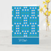 ワイルドデイジー4月の誕生日カード 父へ カード (黄色い花)