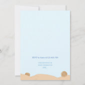 ワイルドデザートかわいい赤ちゃんシャワー 招待状 (裏面)