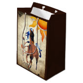 ワイルドデザートポニーとサンホース ミディアムペーパーバッグ (裏面アングル)