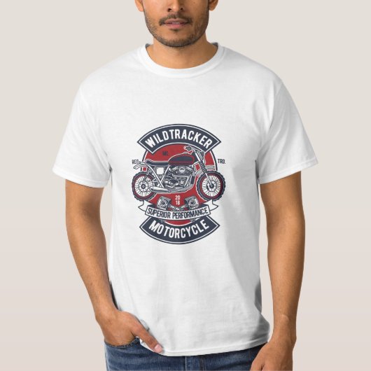 ワイルドトラッカー バイク エンブレム Tシャツ (正面)