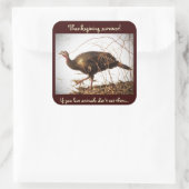 ワイルドトルコベジタリアンシール スクエアシール (バッグ)