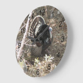 ワイルドトルコ女性用のストラッティング ラージ壁時計 (傾斜)