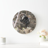 ワイルドトルコ女性用のストラッティング ラージ壁時計 (ホーム)