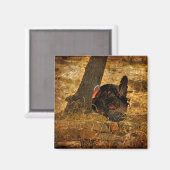 ワイルドトルコ – マグネット、冷蔵庫磁石 マグネット (正面/裏面)