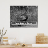 ワイルドトルコB&W写真 ポスター (キッチン)