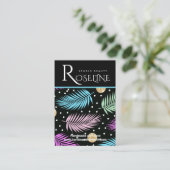 ワイルドトロピカルカラフルロゴイヤリングディスプレイ 名刺 (スタンド正面)