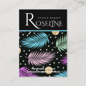 ワイルドトロピカルカラフルロゴイヤリングディスプレイ 名刺 (正面)