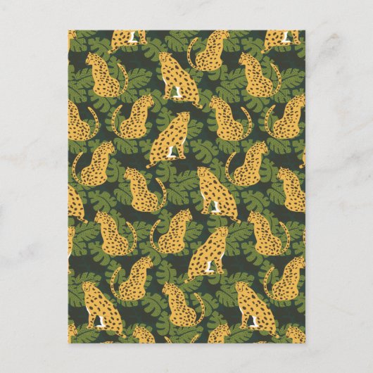 ワイルドトロピカルサファリレオパドジャングルパーム シーズンポストカード (正面)
