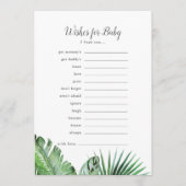 ワイルドトロピカルパームウィーズベビーアドバイスカード アドバイスカード (正面)