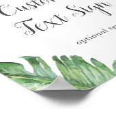 ワイルドトロピカルパームカード&ギフトカスタム文字サイン ポスター (角)