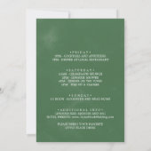 ワイルドトロピカルパームバチェロレッテ週末 招待状 (裏面)