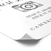 ワイルドトロピカルパームフォトゲストブックサイン ポスター (角)