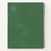 ワイルドトロピカルパームブライダルシャワーレシピ ノートブック (裏面)