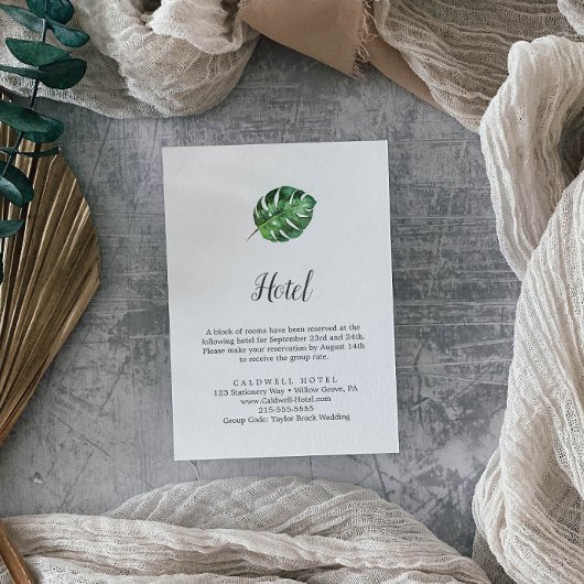 ワイルドトロピカルパームホテルエンクロージャカード エンクロージャーカード