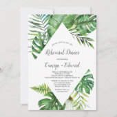 ワイルドトロピカルパームリハーサルディナー 招待状 (正面)