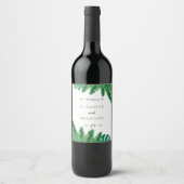 ワイルドトロピカルパームワインボトルラベル ワインラベル (正面)