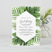 ワイルドトロピカルパーム卒業パーティー招待状 招待状 (スタンド正面)