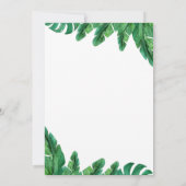 ワイルドトロピカルパーム結婚式招待状 セーブザデート (裏面)