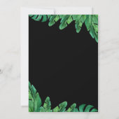 ワイルドトロピカルパーム結婚式招待状 セーブザデート (裏面)