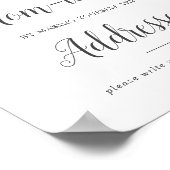 ワイルドトロピカルベイビーシャワー住所エンベロープサイン ポスター (角)