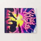 ワイルドナイトアフリカンサファリサンセット ジグソーパズル (横)