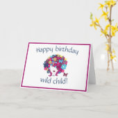 ワイルドネイチャーガール カード (黄色い花)