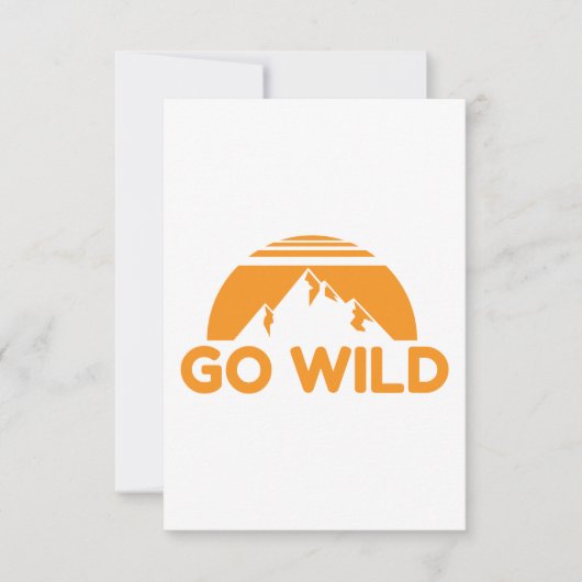 ワイルドネスゴーワイルドマウンテン自然ギフトアイディア セーブザデート (正面)