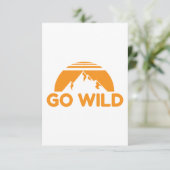 ワイルドネスゴーワイルドマウンテン自然ギフトアイディア セーブザデート (スタンド正面)