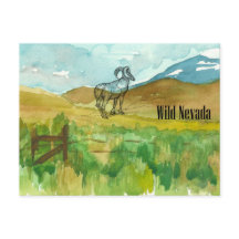 ワイルドネバダビョーンシープデザートランドスケープ