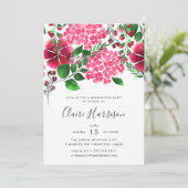 ワイルドハイドレンジアの卒業パーティー招待状 招待状 (スタンド正面)