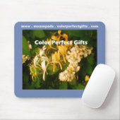 ワイルドハニーサックルバラ マウスパッド (マウス)