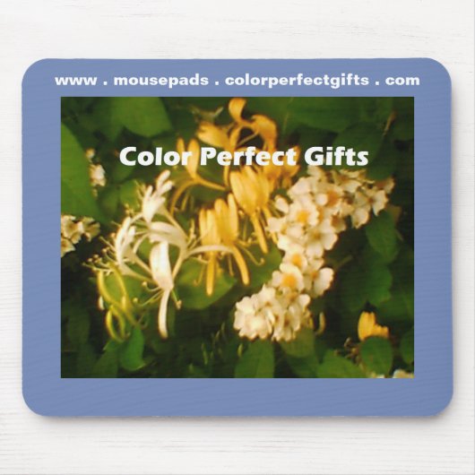 ワイルドハニーサックルバラ マウスパッド (正面)