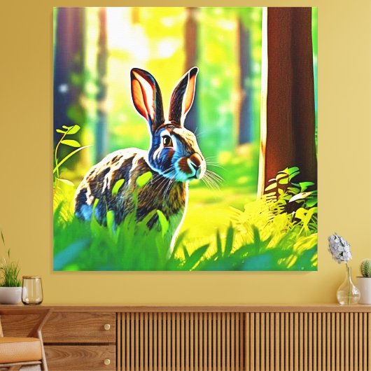 ワイルドハレの森 キャンバスプリント (インサイチュ (リビング))