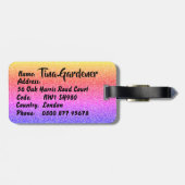 ワイルドハートかわいらしグリッターラブトラベル ラゲッジタグ (裏面横)