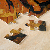 ワイルドハートの叫び声 – カラフル Tigress ジグソーパズル (側面)