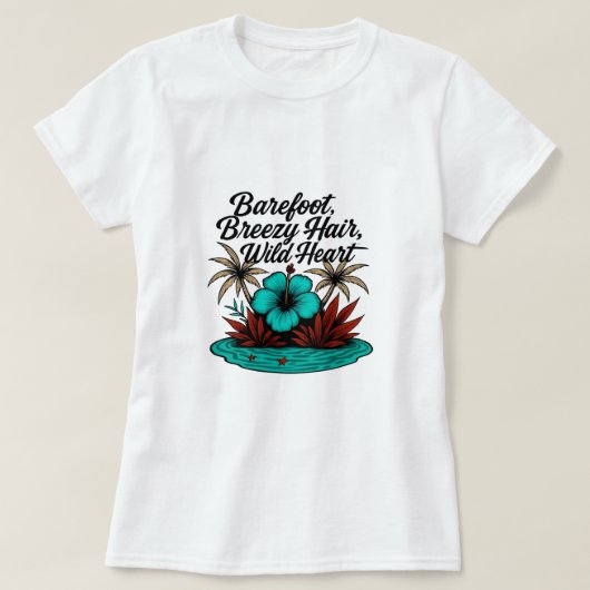 ワイルドハートボホーサマーティー Tシャツ (デザイン正面)