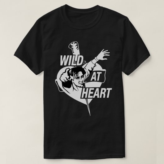 ワイルドハート白 Tシャツ (デザイン正面)