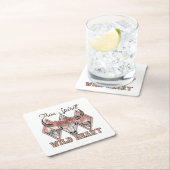 ワイルドハート |バレンタインデー |バレンタインデー スクエアペーパーコースター (インサイチュ)