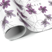 ワイルドバイオリッツ水彩手絵を描モノグラムの ラッピングペーパー (ロールコーナー)