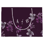 ワイルドバイオリッツ水彩手絵を描モノグラムの ラージペーパーバッグ (正面)