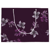 ワイルドバイオリッツ水彩手絵を描モノグラムの ラージペーパーバッグ (裏面)