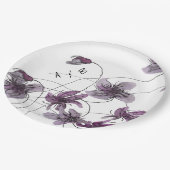 ワイルドバイオリッツ水彩手絵を描形 ペーパープレート (アングル)