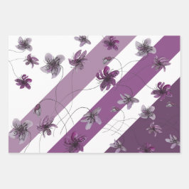 ワイルドバイオリッツ水彩手絵を描形 ラッピングペーパーシート