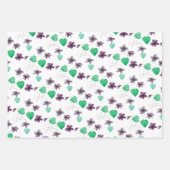 ワイルドバイオリッツ水彩手絵を描形 ラッピングペーパーシート (正面2)