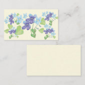 ワイルドバイオレットフラワーズイラストレーション エンクロージャーカード (正面/裏面)