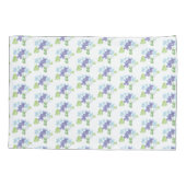 ワイルドバイオレットフラワーズイラストレーション 枕カバー (裏面)