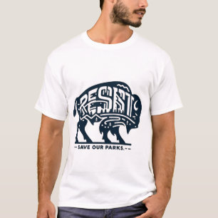 ワイルドバイソンの抗議 – 救 Our Parks Statement Tee Tシャツ